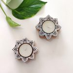 Small Wooden Candle Holder - Image 2